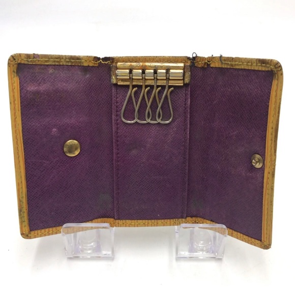 SOLD - Auth Louis Vuitton Epi Yellow Multicle 4 Key Holder Case - Picture 2 of 4